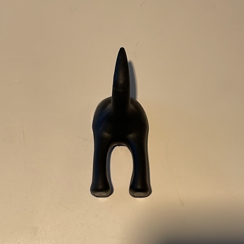 IKEA  black dog tail wall hook
